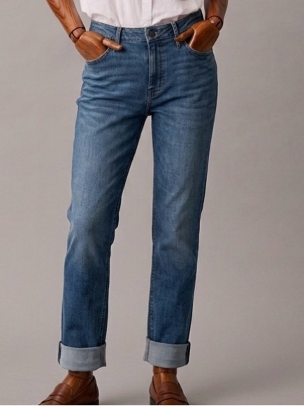 Calvin Klein Jeans "Slim Boyfriend" Medium Wash Denim (Size 12)